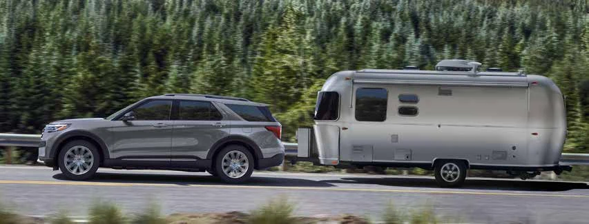 2026 Ford Explorer shown in the Ford towing guide