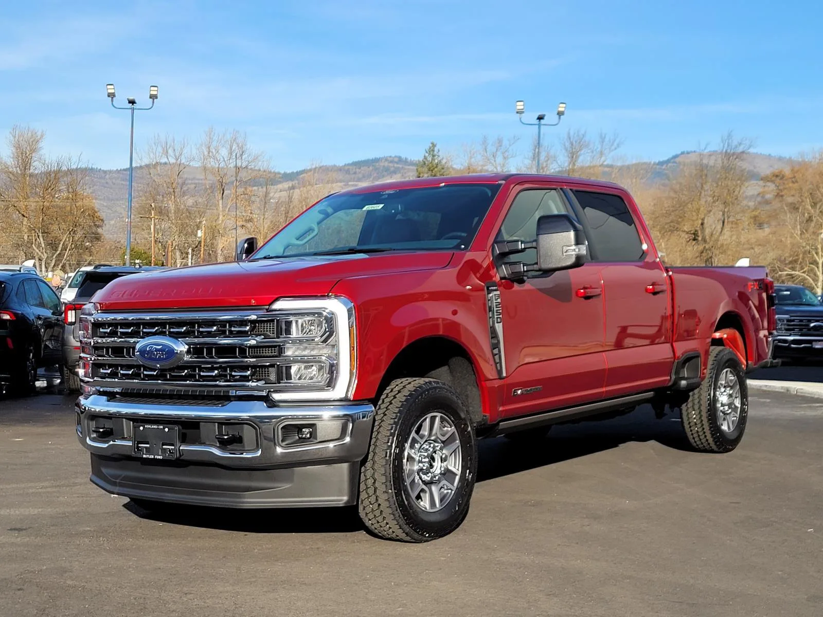 2026 Ford Super Duty F-250 SRW LARIAT in Ruby Red Metallic Tinted Clearcoat