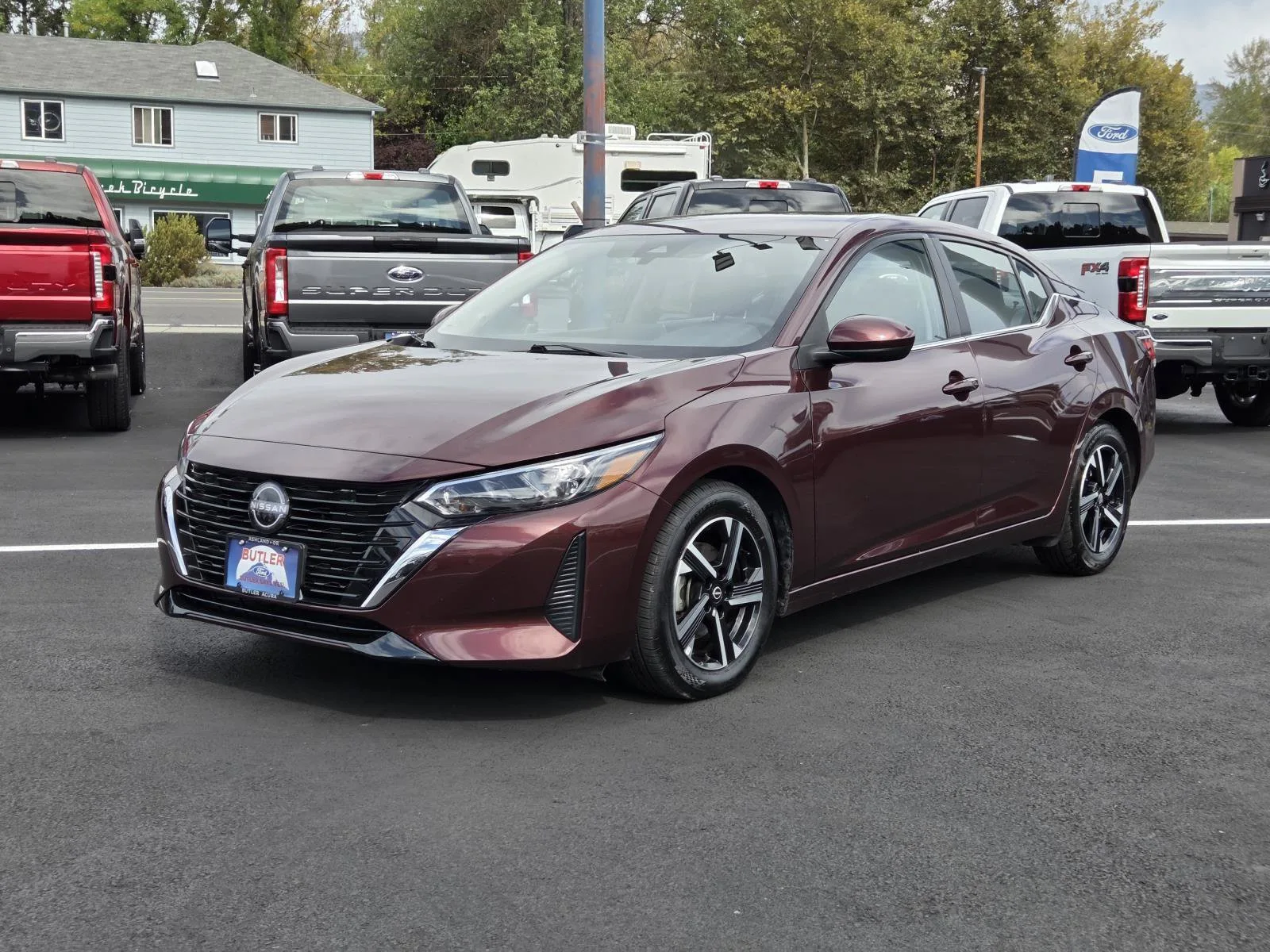2025 Nissan Sentra SV in Rosewood Metallic