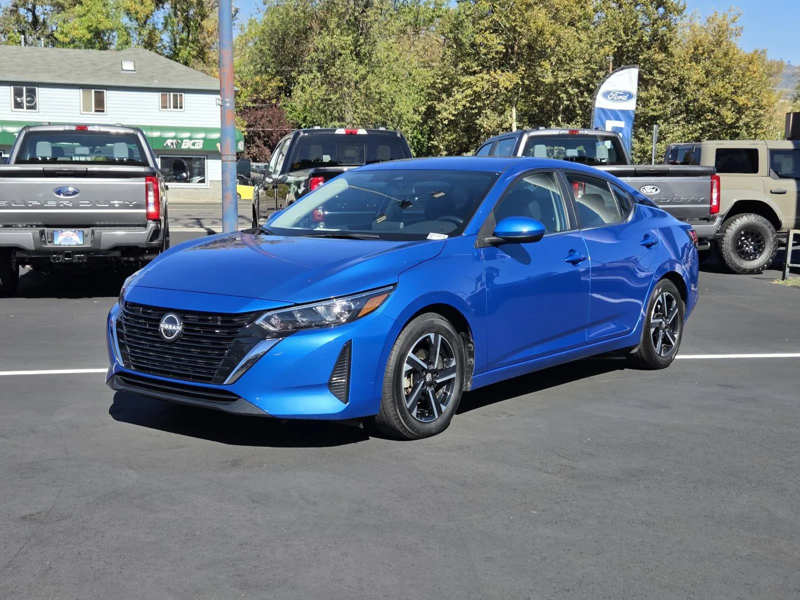 2025 Nissan Sentra SV in Electric Blue Metallic