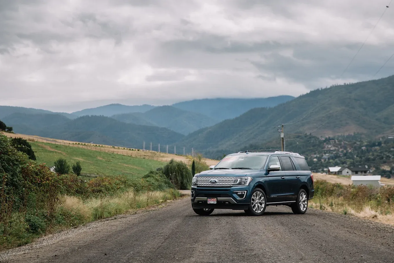 Used Ford SUV on a Southern Oregon road